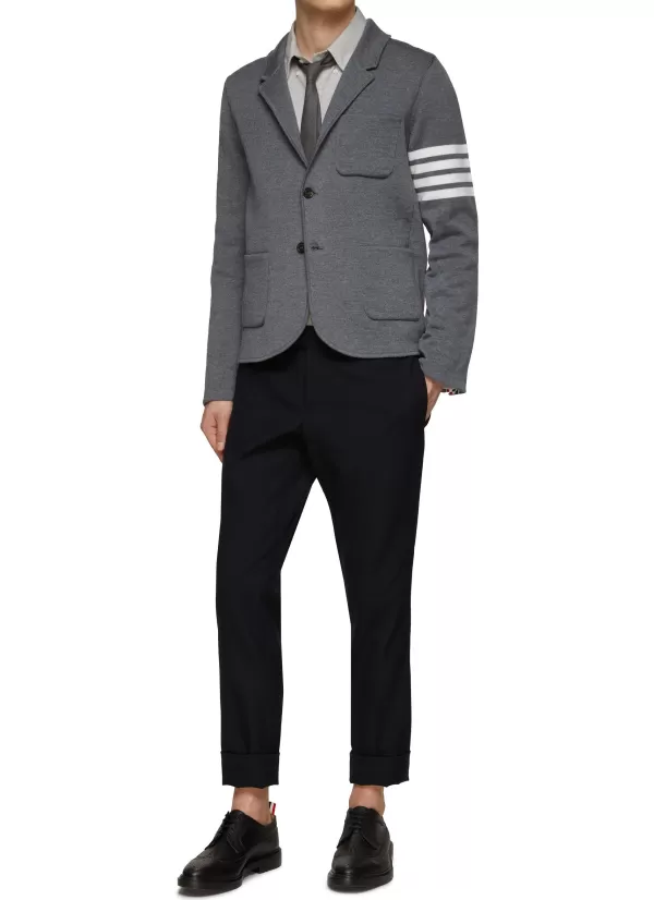 Suits>THOM BROWNE Sport Coat Four Bar Merino Wool Blazer