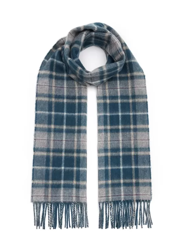 Scarves>JOHNSTONS OF ELGIN Sports Reversible Cashmere Scarf