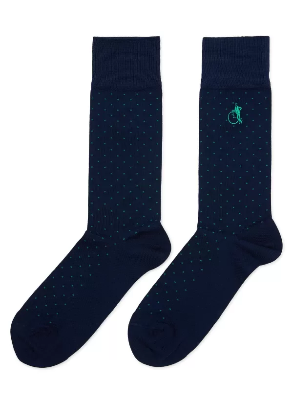 Socks>LONDON SOCK COMPANY Spot Of Style Mid-Calf Socks