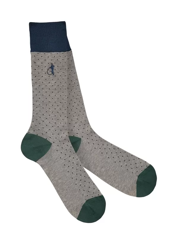 Socks>LONDON SOCK COMPANY Spot Of Style Mid-Calf Socks