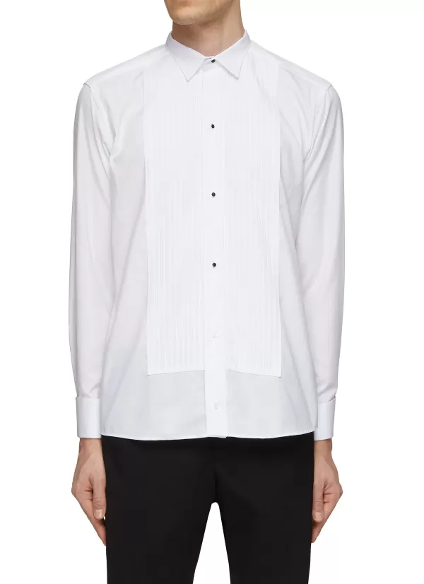 Shirts>ETON Spread Collar Pleated Bibfront Slim Fit Evening Shirt