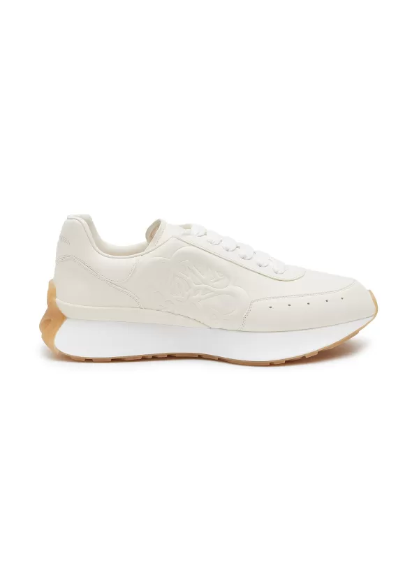 Sneakers>ALEXANDER MCQUEEN Sprint' Low Top Lace Up Tonal Cream Runner