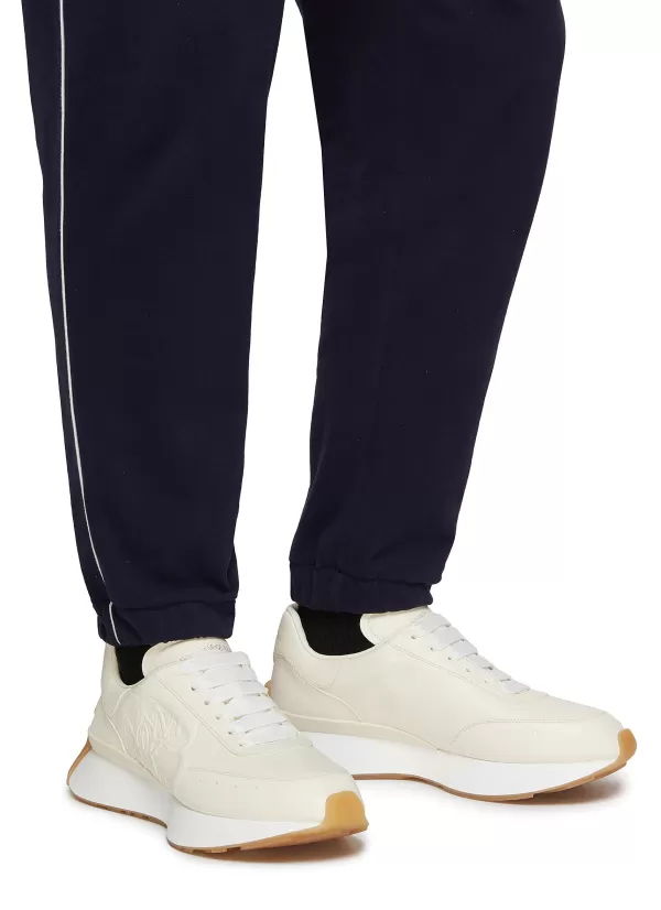 Sneakers>ALEXANDER MCQUEEN Sprint' Low Top Lace Up Tonal Cream Runner