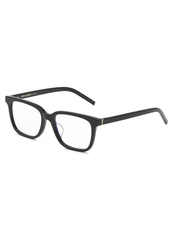 Eyewear>SAINT LAURENT Square Frame Acetate Optical Glasses