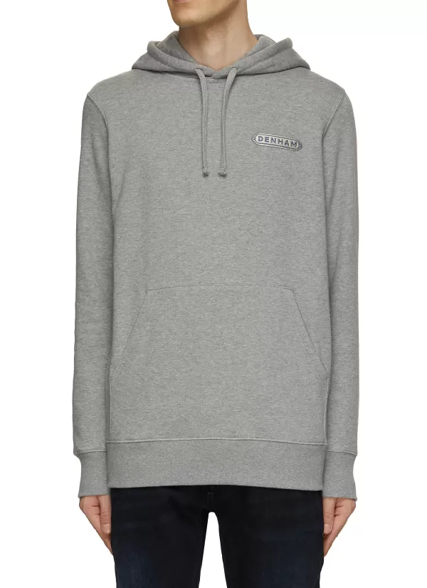 Pullovers & Hoodies>DENHAM Stamp Print Back Hoodie