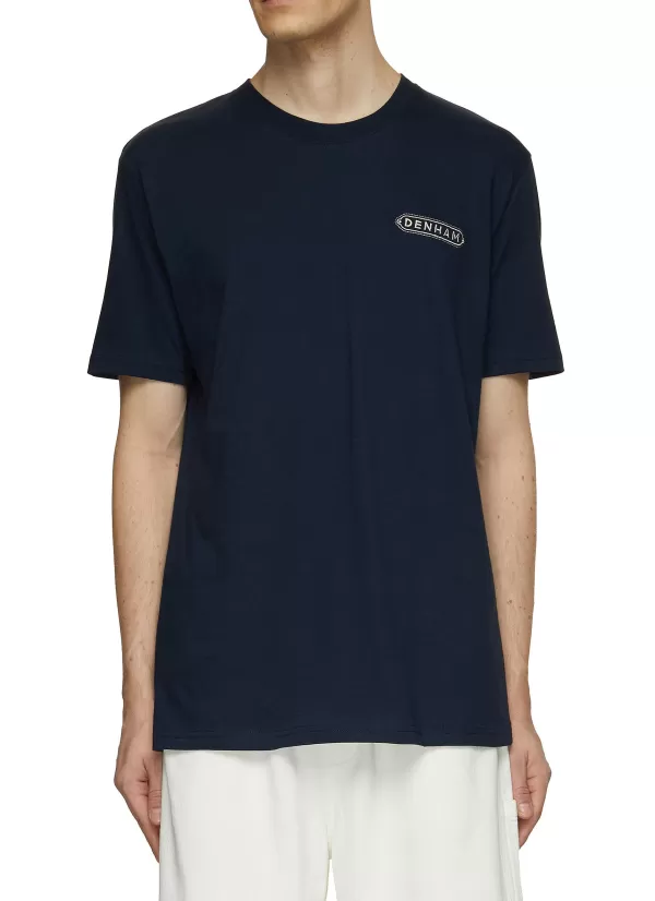 T-Shirts>DENHAM Stamp Print Back T-Shirt