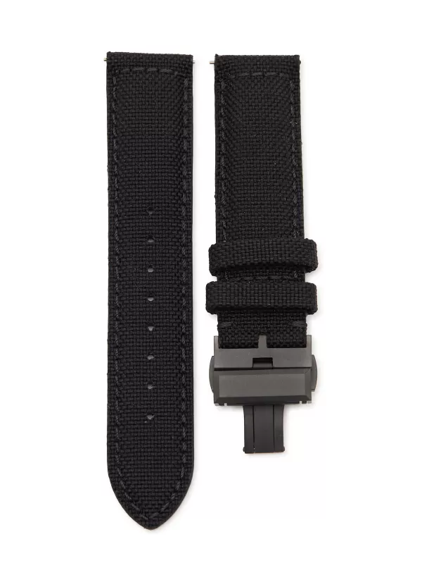 Watches>CUSTOM T. WATCH ATELIER Steel Butterfly Clasp Nylon Watch Strap