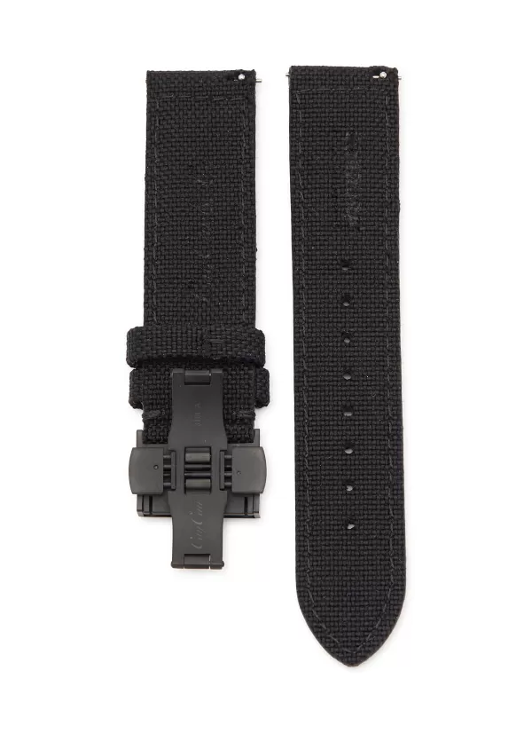 Watches>CUSTOM T. WATCH ATELIER Steel Butterfly Clasp Nylon Watch Strap