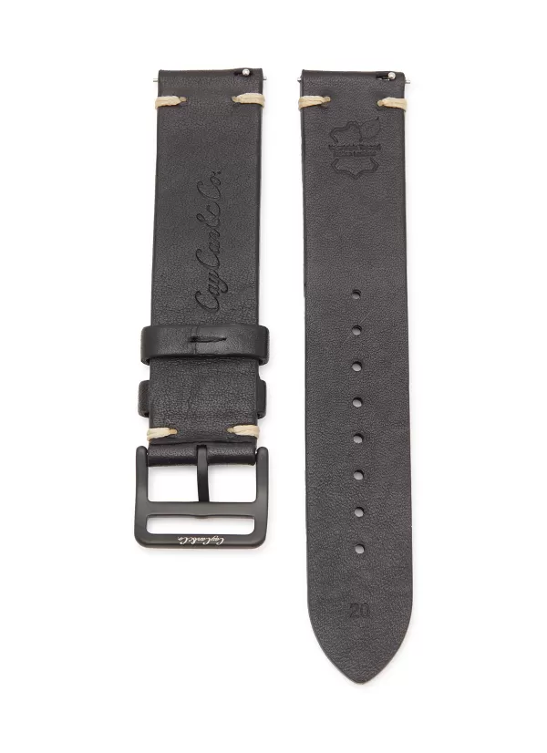 Watches>CUSTOM T. WATCH ATELIER Steel Pin Buckle Leather Watch Strap