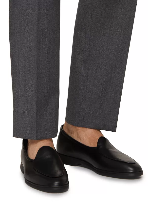 Flats>BAUDOIN & LANGE Stride Leather Loafers