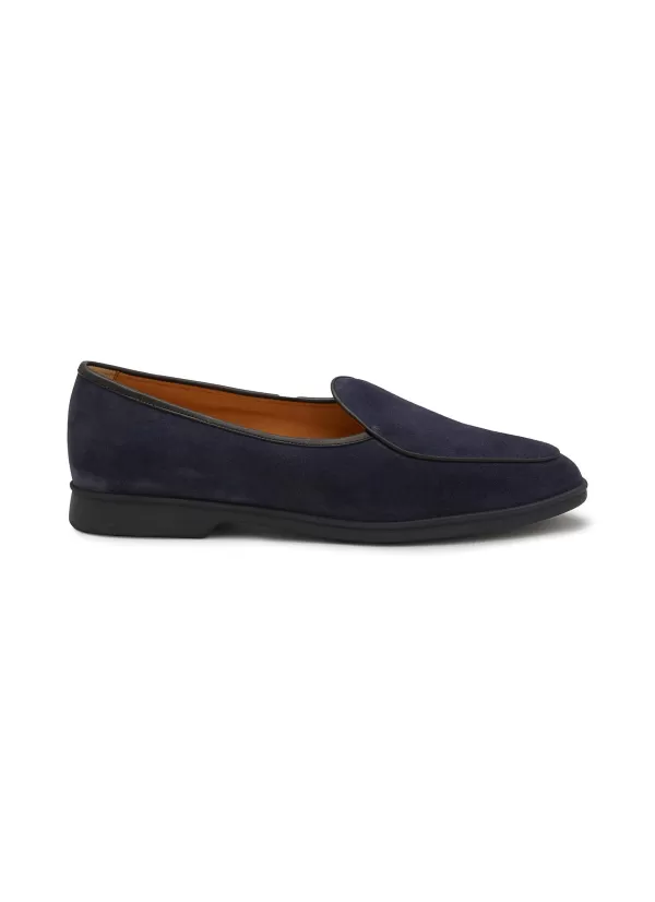 Flats>BAUDOIN & LANGE Stride Suede Loafers