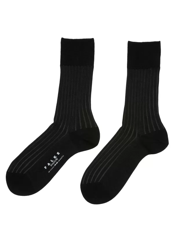 Socks>FALKE Striped Shadow Cotton Blend Short Socks