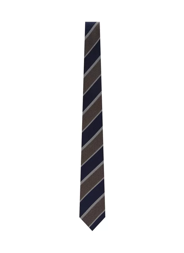 Ties>STEFANOBIGI MILANO Striped Silk Grenadine Tie