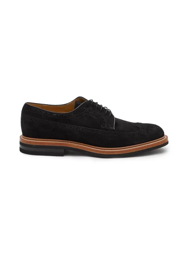 Formal Shoes>BRUNELLO CUCINELLI Suede Derby Shoes