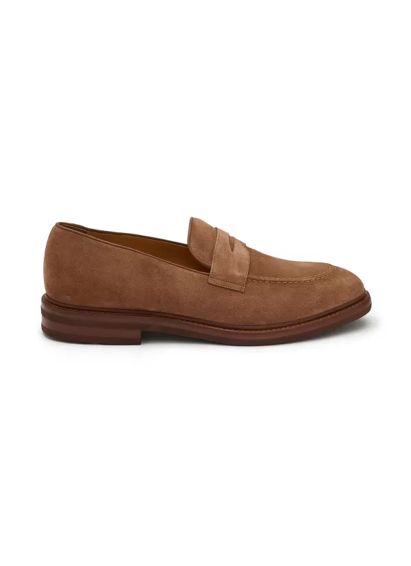 Flats>BRUNELLO CUCINELLI Suede Loafers