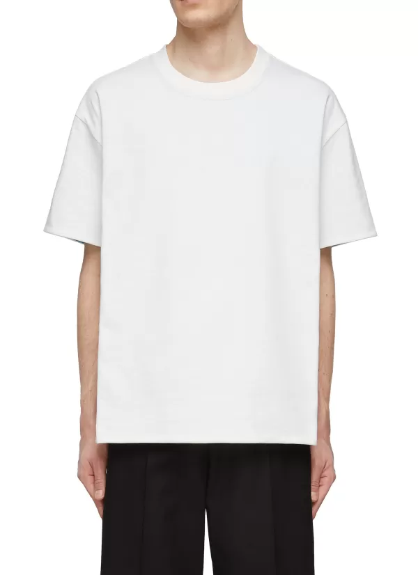 T-Shirts>BOTTEGA VENETA Sunrise' Double Layer Crewneck Cotton T-Shirt