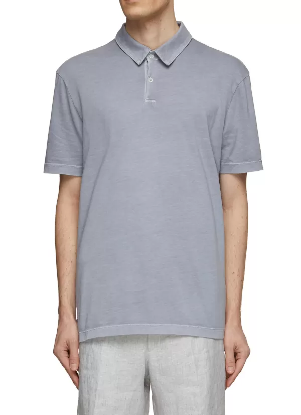 Polos>JAMES PERSE Supima Cotton Polo Shirt