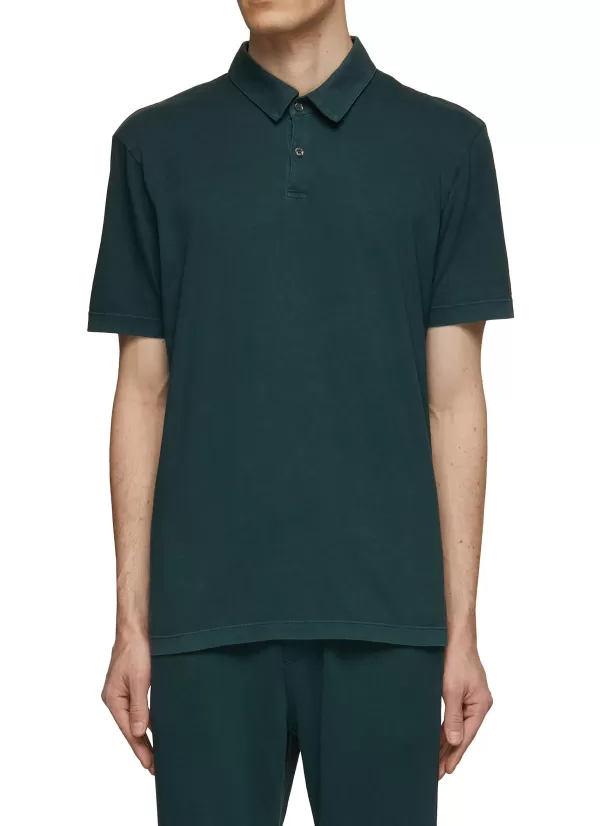 Polos>JAMES PERSE Supima Cotton Polo Shirt