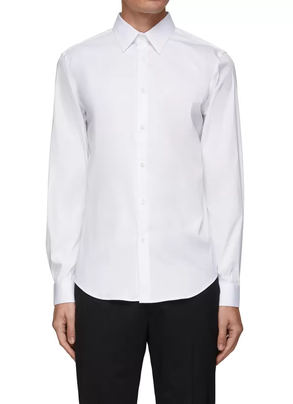 Shirts>THEORY Sylvain Wealth' Stretch Poplin Shirt