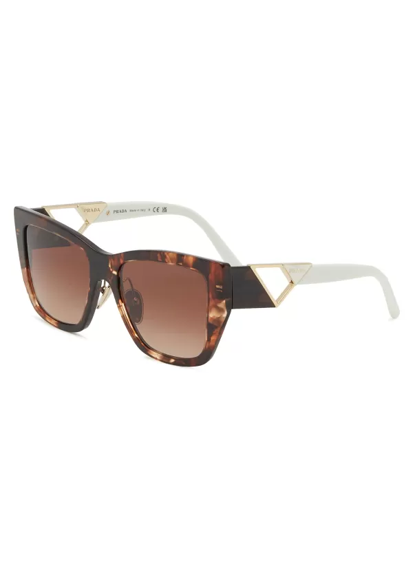 Eyewear>PRADA Symbole' Acetate Square Sunglasses