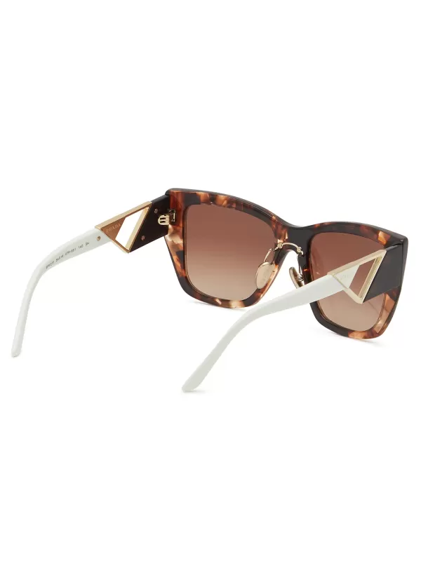 Eyewear>PRADA Symbole' Acetate Square Sunglasses