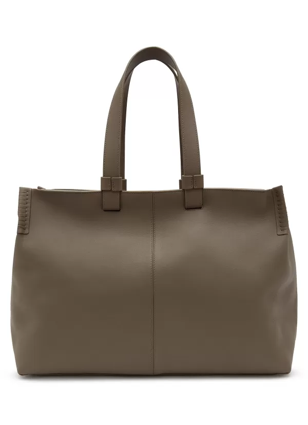 Tote Bags>BONASTRE T Leather Tote Bag