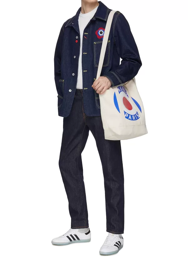 Jackets>KENZO Target Flowr Print Workwear Jacket