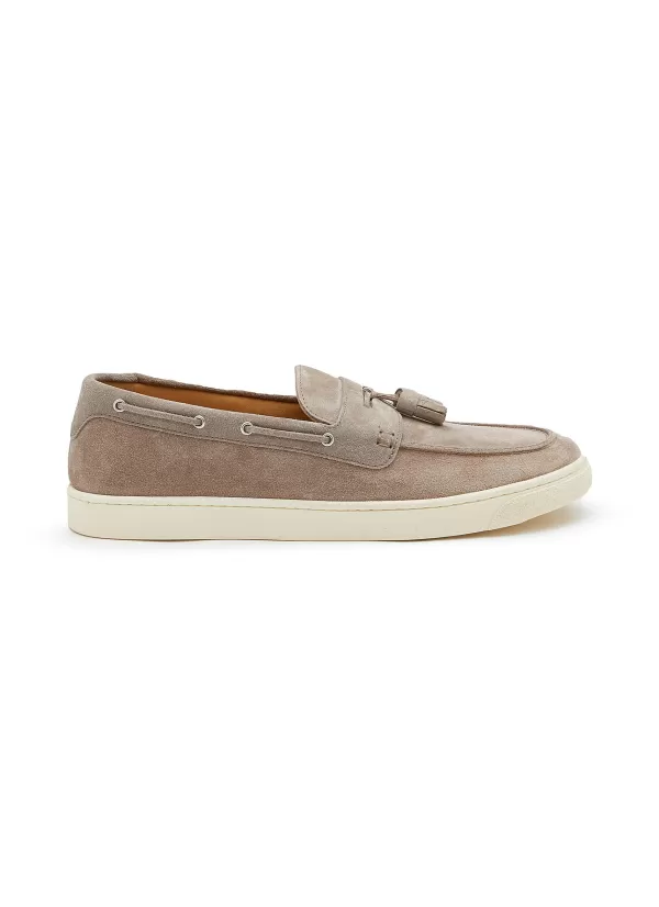 Sneakers>BRUNELLO CUCINELLI Tasseled Suede Loafer Sneakers