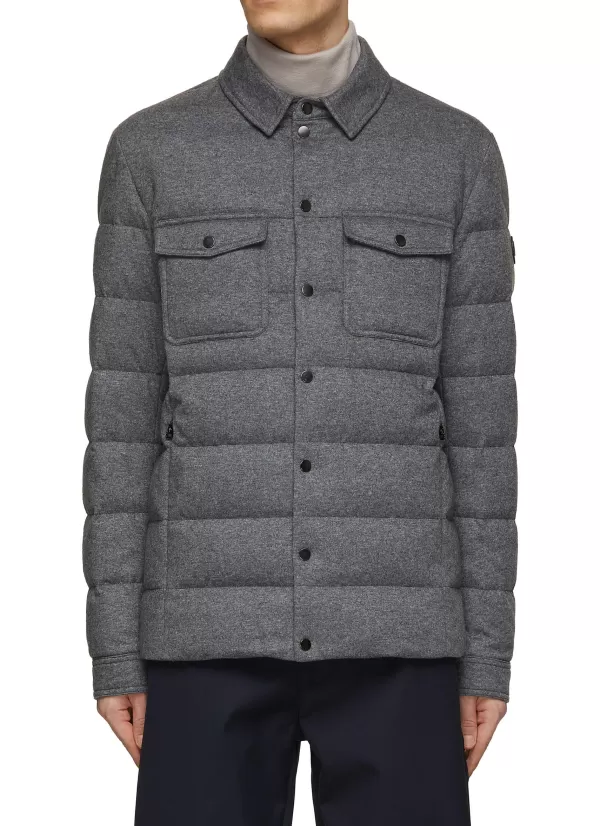 Shirts>MONCLER Technical Jersey Puffer Jacket