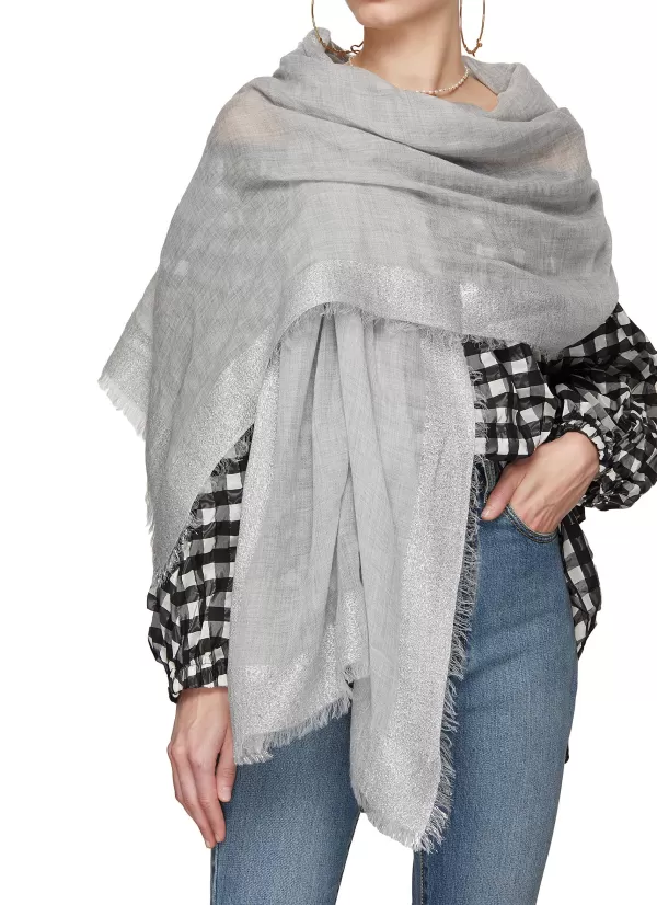 Scarves & Wraps>JANE CARR The Argent Wrap