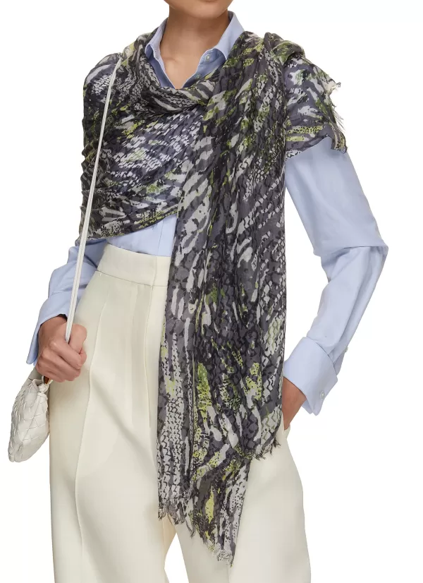 Scarves & Wraps>JOVENS Tiger Cashmere Shawl