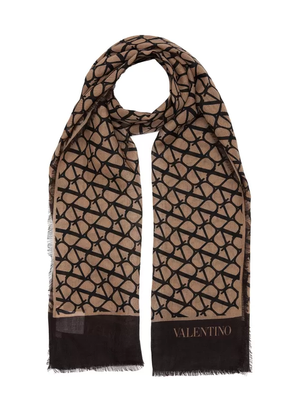 Scarves & Wraps>VALENTINO Toile Iconographe Cashmere Stole