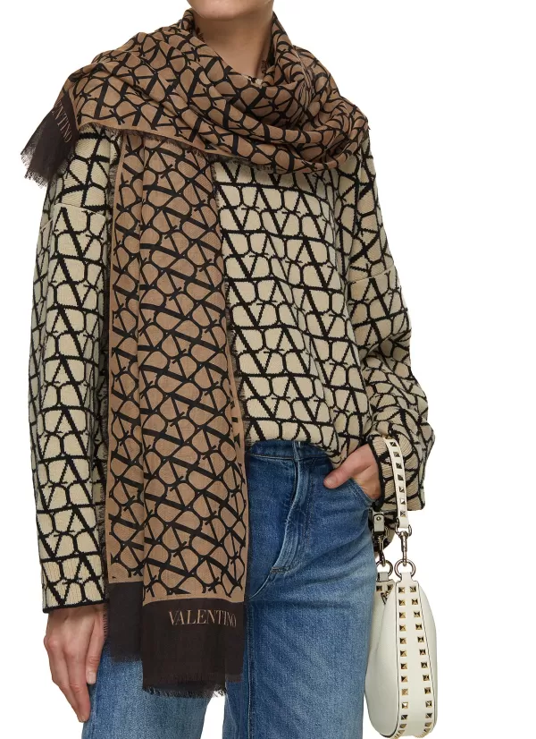 Scarves & Wraps>VALENTINO Toile Iconographe Cashmere Stole