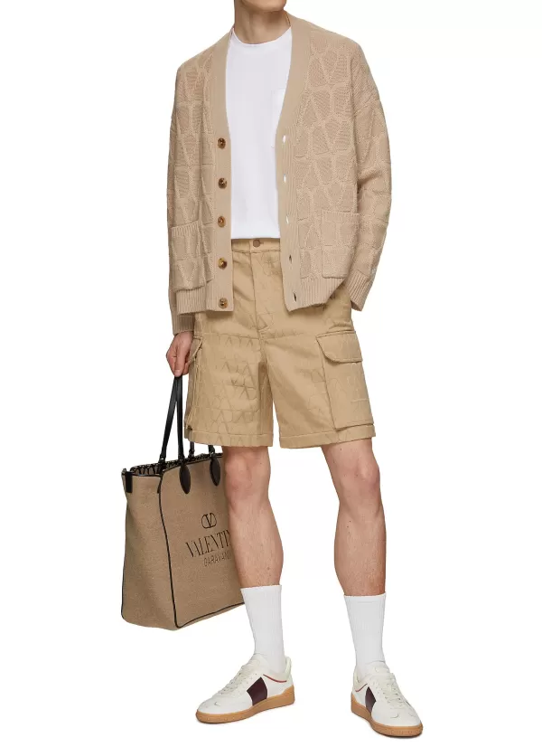 Pants>VALENTINO Toile Iconographic Cargo Shorts