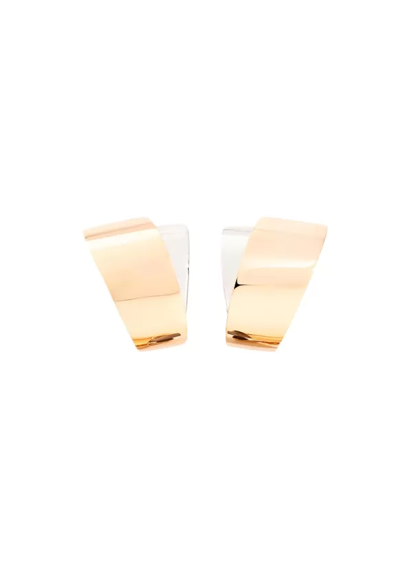 Fine Jewellery>VHERNIER Tourbillon 18K White Rose Gold Mini Earclips