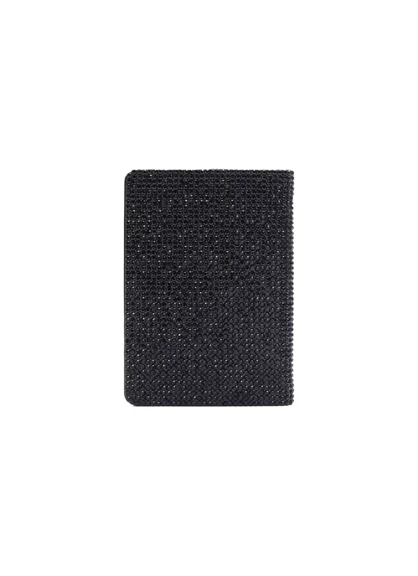 Small Leather Goods>JUDITH LEIBER Traveler Passport Holder — Navy