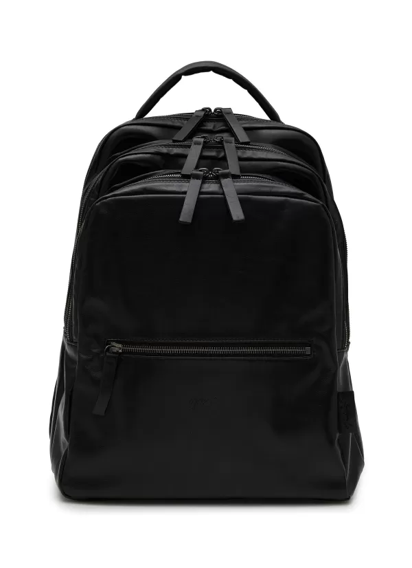 Backpacks>MARSÈLL Triparto Leather Backpack