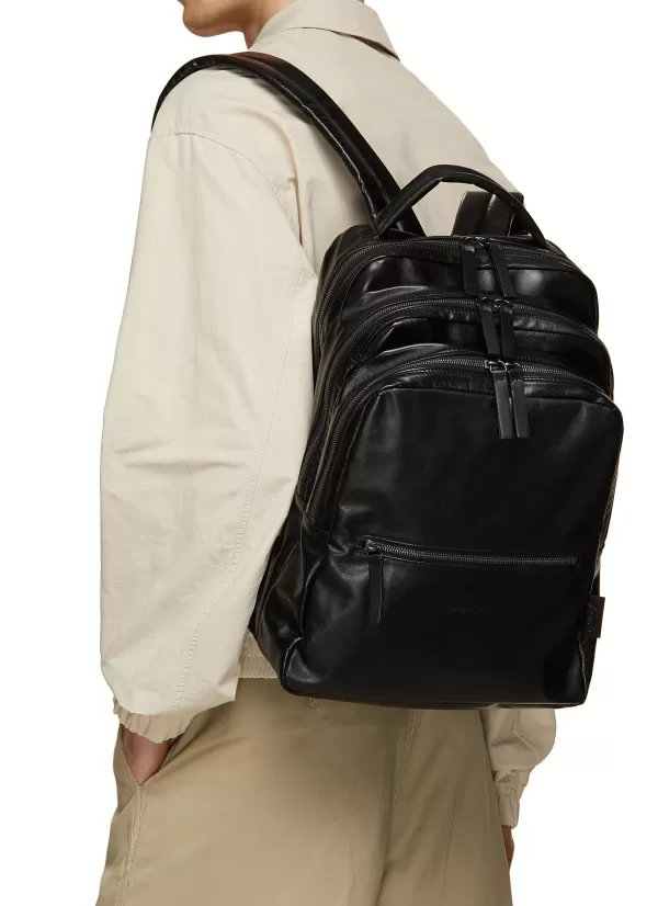 Backpacks>MARSÈLL Triparto Leather Backpack