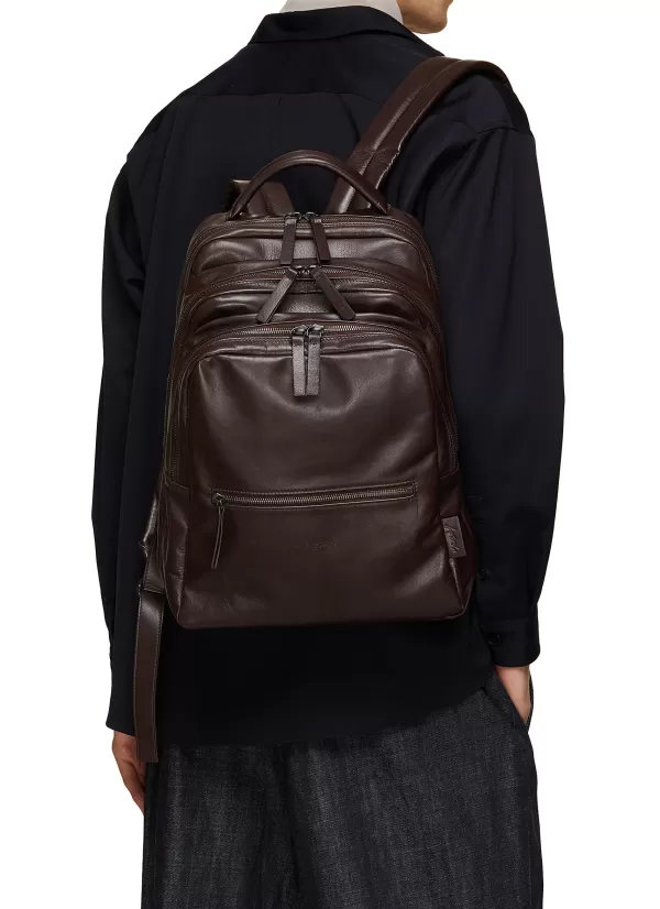 Backpacks>MARSÈLL Triparto Leather Backpack