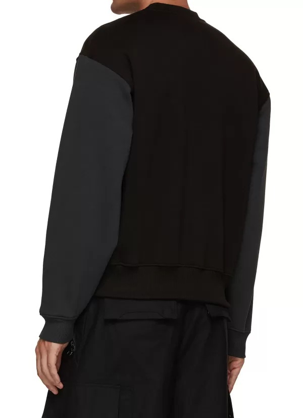 Pullovers & Hoodies>NEIL BARRETT Triple Bolt Raglan Sweatshirt