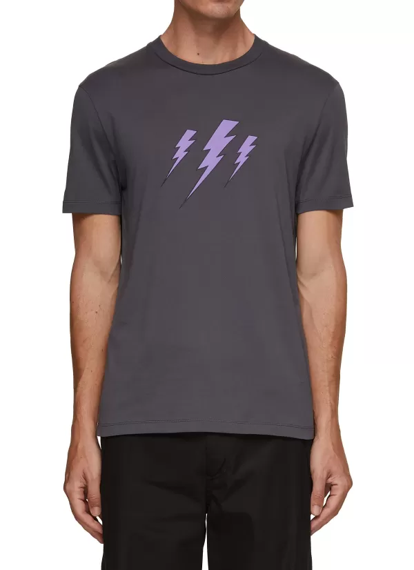 T-Shirts>NEIL BARRETT Triple Bolt T-Shirt