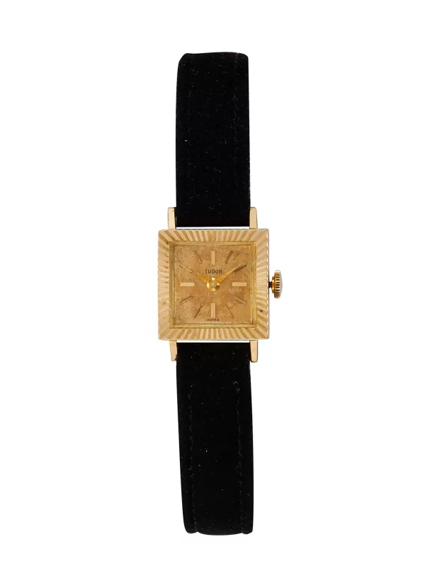 Watches>* Tudor Golden Dial 18K Yellow Gold Lady Watch