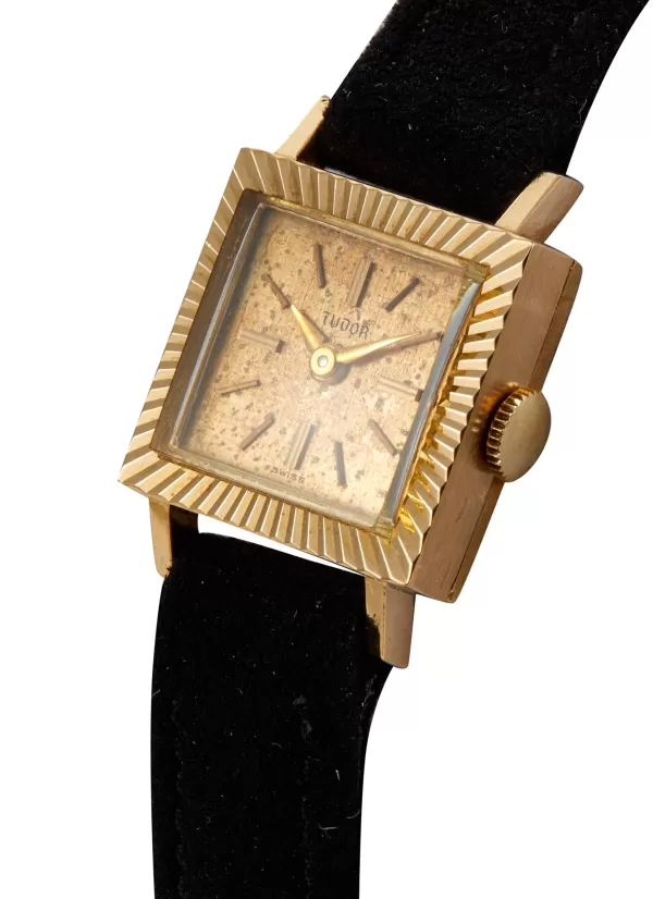 Watches>* Tudor Golden Dial 18K Yellow Gold Lady Watch