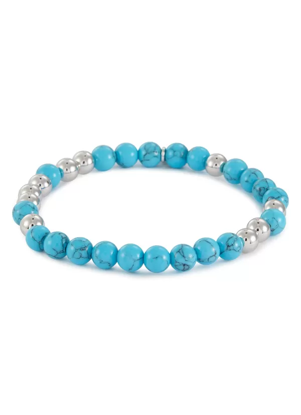 Fashion Jewellery>NUMBERING Turquoise Plated Brass Bracelet