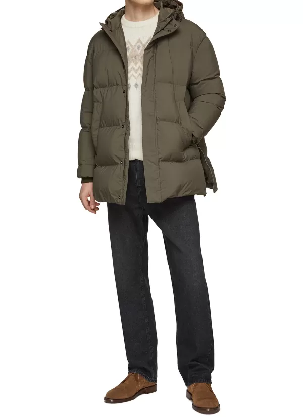 Puffer>CANALI Ultra Light Waterproof Hooded Puffer Jacket