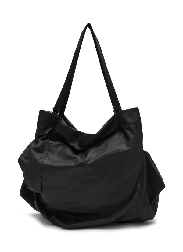 Tote Bags>DISCORD YOHJI YAMAMOTO Unevenness Leather Tote Bag