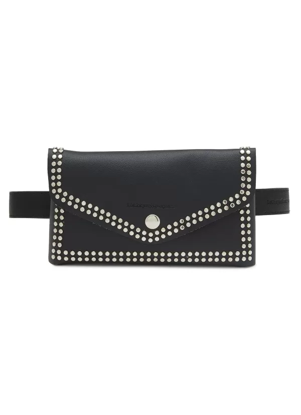 Tech Accessories>LA COQUE FRANCAISE Universal Jane Studded Leather Phone Pouch With Chain