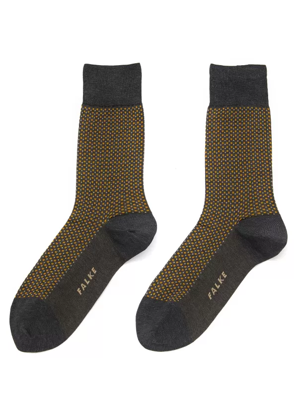 Socks>FALKE Uptown Tie Dot Motif Crew Socks