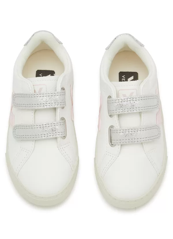 Shoes>VEJA V-10 Velcro Leather Kids Sneakers