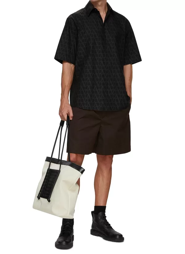 Shirts>VALENTINO V Monogram Short Sleeve Shirt